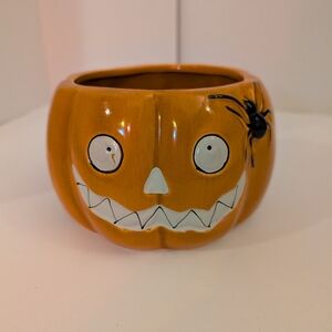 Yankee Candle Boney Pumpkin w/Spider Halloween Large Jar Candle Holder